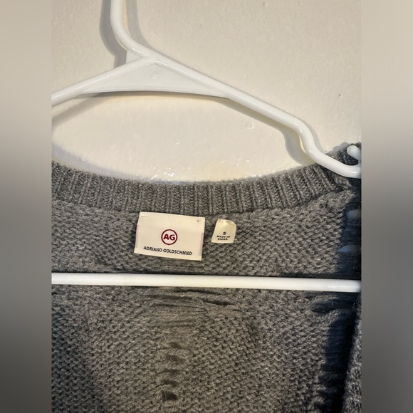 AG Sandrine Button-Front Oversized Wool-Blend Cardigan - Picture 2 of 4